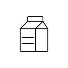 milk icon. outline icon