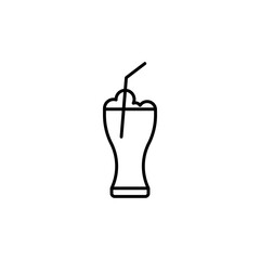 glass icon. outline icon