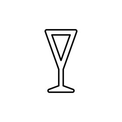 glass icon. outline icon