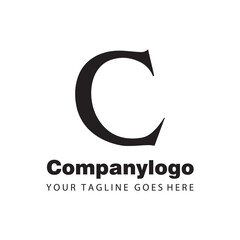 luxury letter c for logo company design