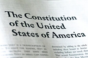 we the people or constitution of the United States of America written in legal text book