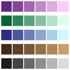 Color palette squares. Color palette. Vector illustration.