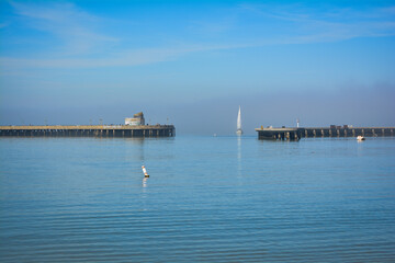 pier and boats
