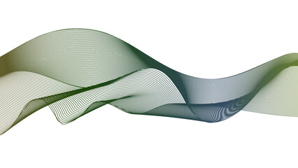 Abstract graphic with motion lines in the shape of a wave curve for modern design