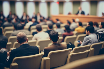 Naklejka premium people in the conference lecture hall