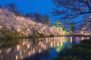 高田城址公園夜景