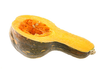  Orange pumpkin on white background