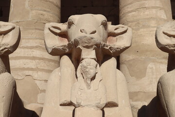 avenue of rams at Karnak temple in Luxor, Egypt