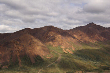 mountains in Denali National Park Alaska