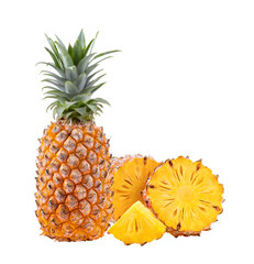  pineapple  isolated on transparent png