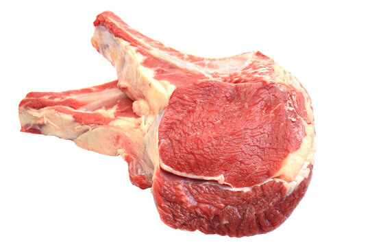 Raw meat beef isolated on white