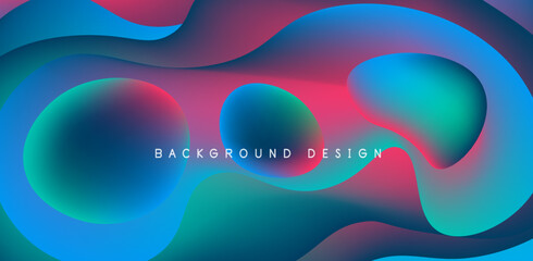 Fluid waves abstract background for covers, templates, flyers, placards, brochures, banners