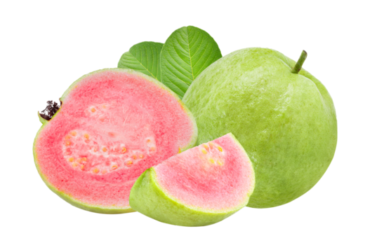 Guava fruit isolated on transparent png