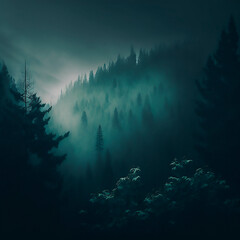 dark forest.Generative AI