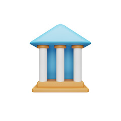 Bank icon 3d