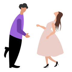 Man and woman on a dance floor