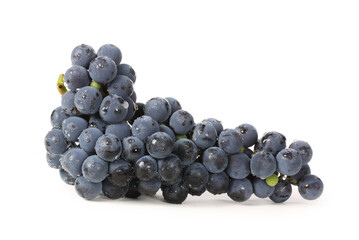 Grapes on white background 