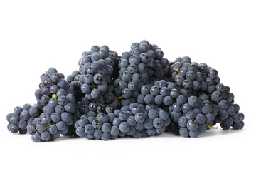 Grapes on white background 