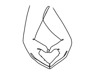 hand holding a heart