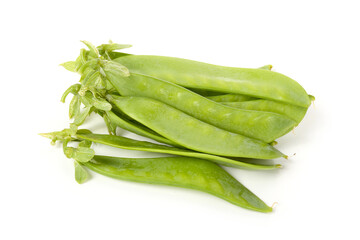 green peas isolated on white