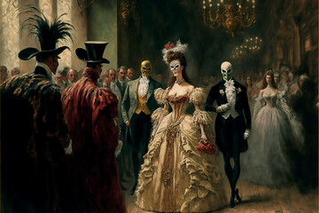 masquerade party .Generative AI