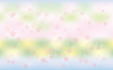 背景素材　春のイメージ　綺麗な桜吹雪