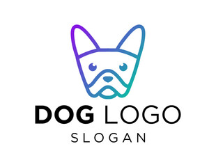 Logo design about Dog on a white background. created using the CorelDraw application.