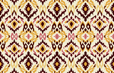 Ethnic seamless fabric pattern. Abstract traditional folk antique vintage retro blurred graphic line. Fabric textile vector illustration ornate elegant luxury style. Art print for clothing, background