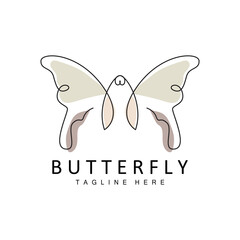 Obraz premium Butterfly Logo, Animal Design With Beautiful Wings, Decorative Animals, Product Brands