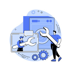 DIY repair abstract concept vector illustration.