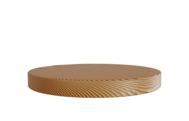 3d wooden stage podium.