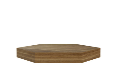 3d wooden stage podium.