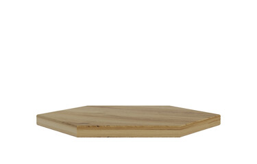 3d wooden stage podium.