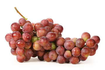 red grape on white background 