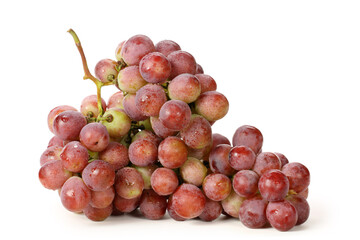 Fototapeta premium red grape on white background 
