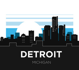 Detroit Skyline Vector