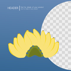 product price tag beautiful modern banana