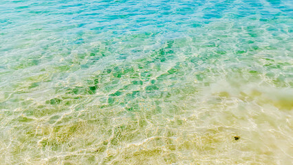 Fototapeta na wymiar surface of blue, background of water in sea.