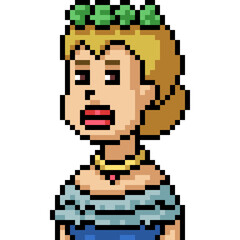 pixel art sweet lady dress