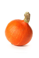  Orange pumpkin on white background