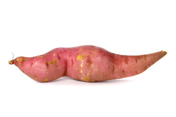 sweet potato on the white background