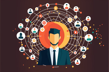 Obraz premium Social network concept