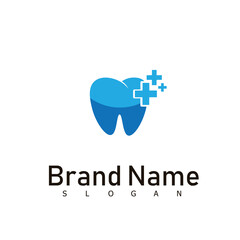 dentist care dental health logo design symbol