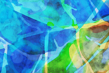 Beautiful abstract hand-drawn geometric illustration background