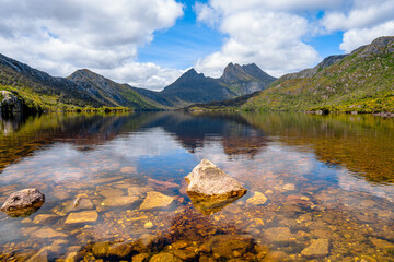 View of Cradle Mountain and Dove Lake