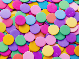 Colored confetti. Generative AI