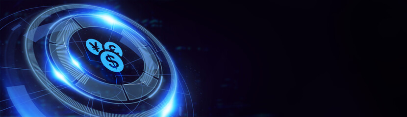 Business, Technology, Internet and network concept. ICO Initial Coin Offering. 3d illustration