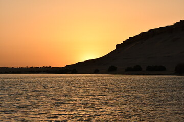 sunset over the sea