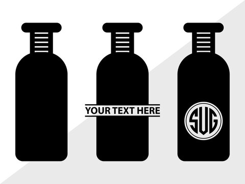 Pill Bottle Monogram, Pill Bottle Silhouette, Pill Bottle SVG, Pain Killer Svg, Medication Bottle Svg, Pills Svg, SB00154