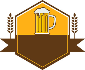 Craft beer logo vector illustration
